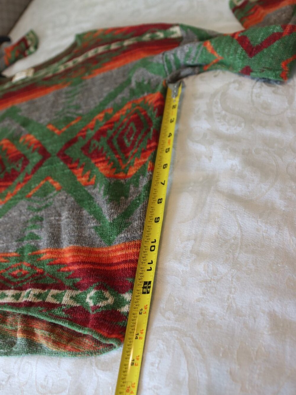 Denim & Supply Ralph Lauren Aztec Pattern Scoop Neck Sweater Size XL Flawed - Picture 9 of 15